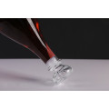 New design round glass decanter/emboss glass decanter/sealed glass storage bottle.